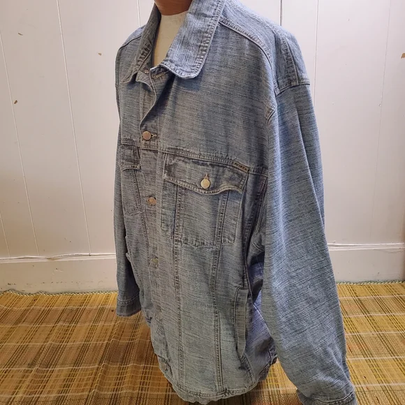 Avirex | 🔥Host Pick🔥 Vintage Y2K 90's Authentic Denim Jean Jacket - Size 3XL - Picture 7 of 15